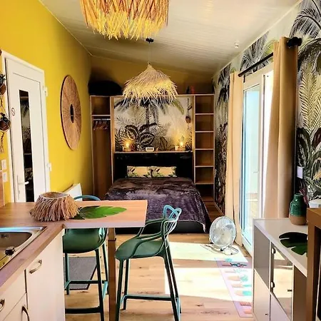 Copacabana Tiny House Terrasse Jardin Ferienhaus